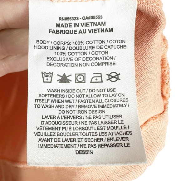 NIKE Sportswear Heritage Hoodie Essentials Men's Small Hooded Sweatshirt Apricot - Picture 5 of 8